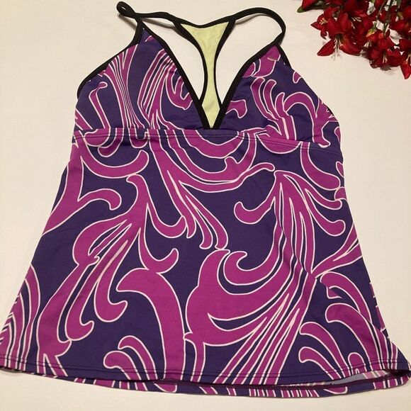 Nike V-Neck Raceback Tankini - Picture 1 of 8